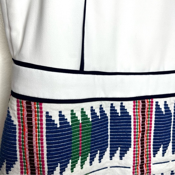 Adelyn Rae Asymmetrical Cutout Dress tribal Boho white lined dress, size Small - Picture 14 of 16